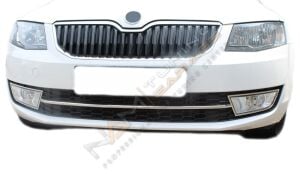 Skoda Octavia Ön Tampon Çıtası 2013-2016 Paslanmaz Çelik