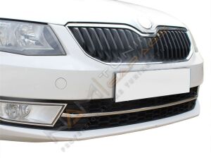 Skoda Octavia Ön Tampon Çıtası 2013-2016 Paslanmaz Çelik