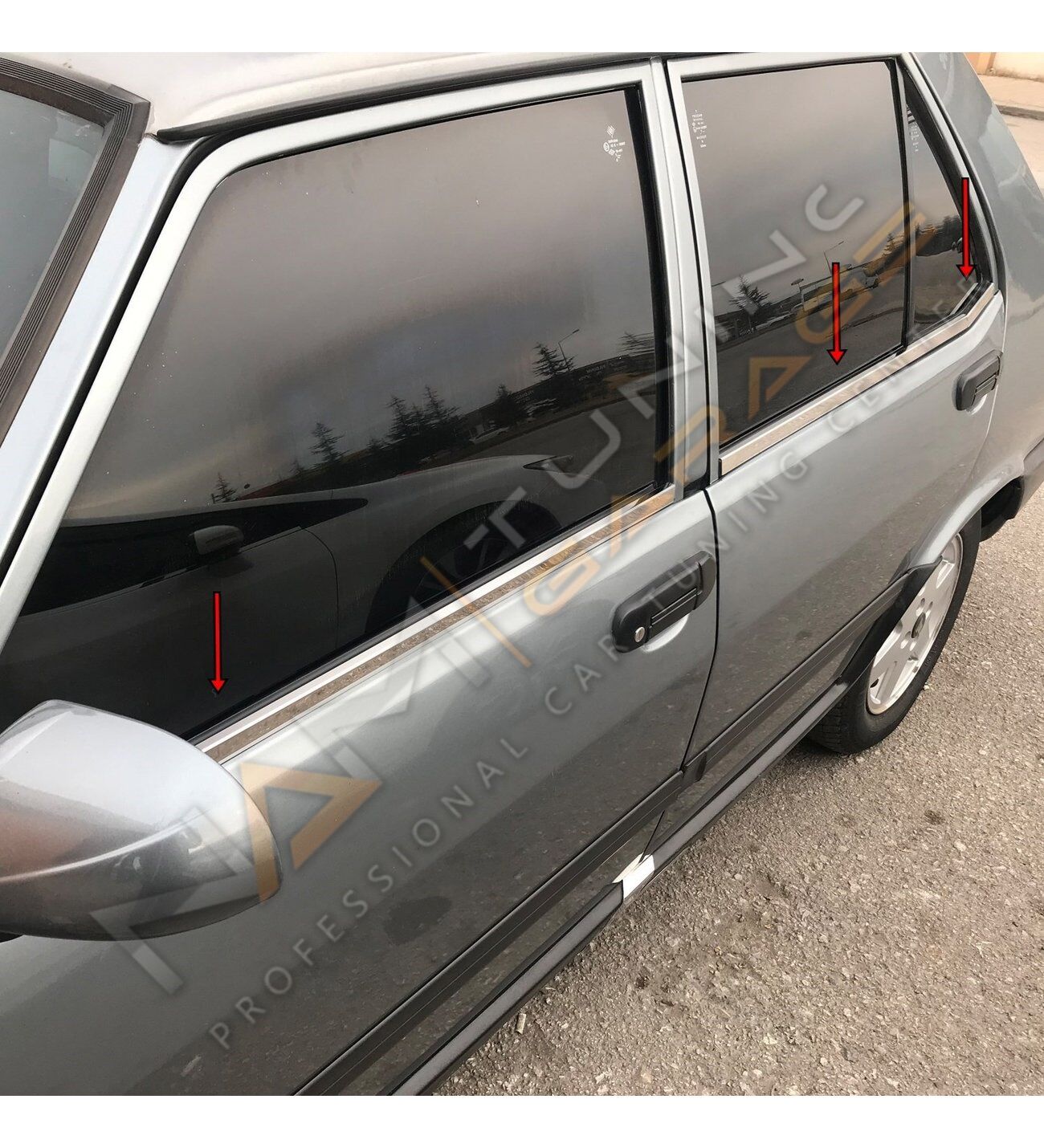 Tofaş Şahin Doğan Krom Cam Çıtası 4 parça