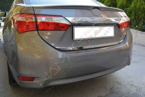 Toyota Corolla Krom Bagaj Alt Çıta 2013-2019 Paslanmaz Çelik