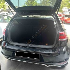 Golf 7 Arka Tampon Eşiği 2013-2021 arası Tampon Üstü Koruma Parlak / Mat Siyah