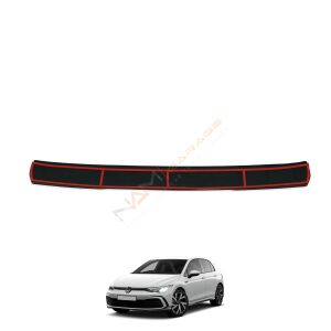 Golf 8 Arka Tampon Eşiği 2021+ Tampon Üstü Koruma Parlak / Mat Siyah