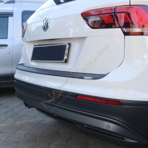 Tiguan Arka Tampon Eşiği 2016+ Tampon Üstü Koruma Parlak / Mat Siyah