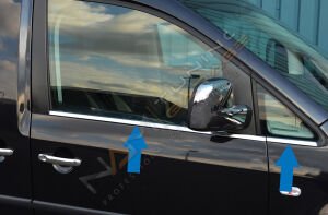 Vw Caddy Cam Çıtası 2015-2020 Paslanmaz Çelik