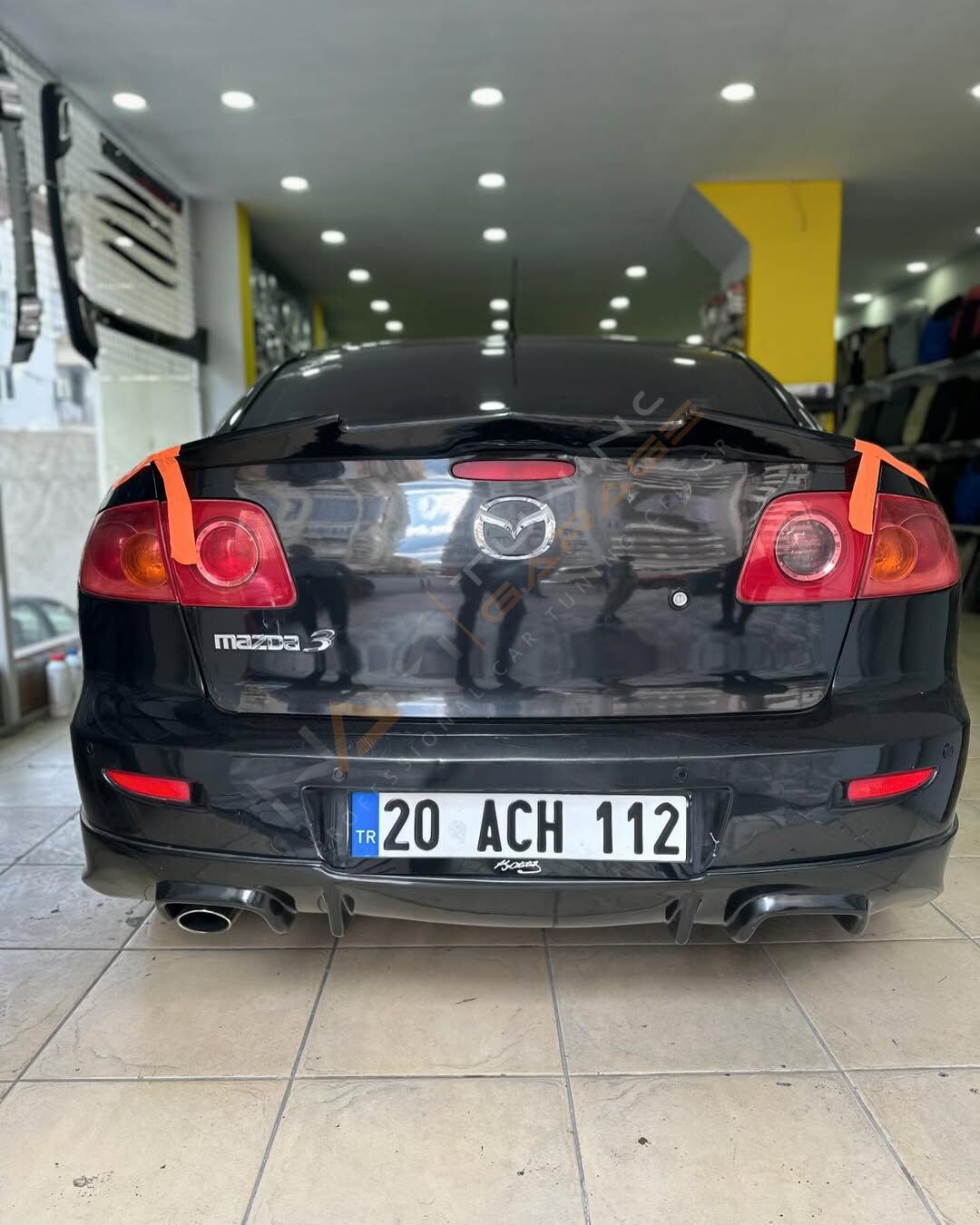 Mazda 3 Difüzör Arka Tampon Eki (Plastik)