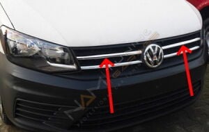 Vw Caddy Ön Panjur Kromu 2015-2020 Paslanmaz Çelik