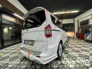 Ford Courier Egzoz Görünümlü Arka Tampon Eki 2014+