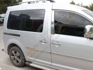 Vw Caddy Krom Sürgülü Kapı Çıtası 2004-2010 Paslanmaz Çelik