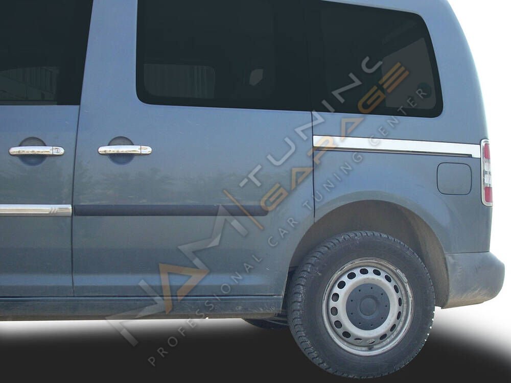 Vw Caddy Krom Sürgülü Kapı Çıtası 2004-2010 Paslanmaz Çelik