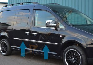 Vw Caddy Krom Yan Kapı Çıtası 2007-2010 Paslanmaz Çelik