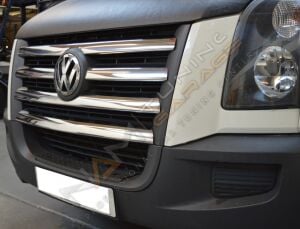 VW Crafter Ön Panjur Kromu 2006-2011 Paslanmaz Çelik