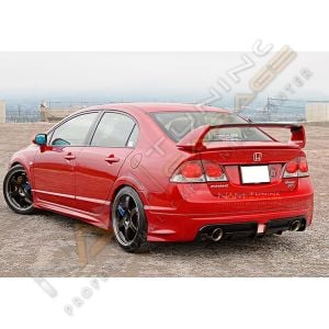 Honda Civic Fd6 Mugen RR Arka Ek (Plastik) Boyasız Sağ Sol Tekli Çıkış