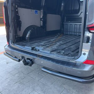 Transporter T7 Arka Tampon Eşiği 2024+ Tampon Üstü Koruma Parlak / Mat Siyah