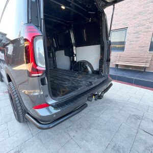 Transporter T7 Arka Tampon Eşiği 2024+ Tampon Üstü Koruma Parlak / Mat Siyah