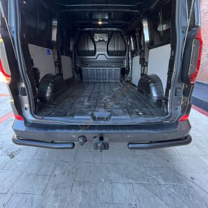 Transporter T7 Arka Tampon Eşiği 2024+ Tampon Üstü Koruma Parlak / Mat Siyah