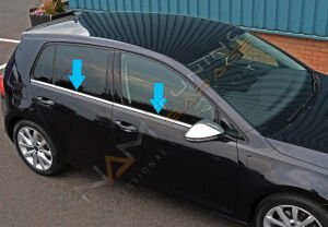 Vw Golf 7 Krom Cam Alt Çıtası 2013- Paslanmaz Çelik