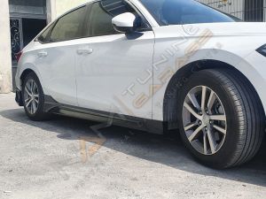 Honda Civic FE Yan Ek Marşpiyel (Plastik) Piano Black 2022+