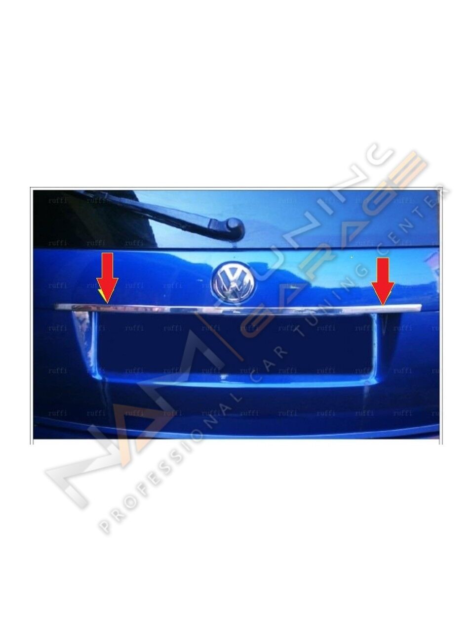 VW Jetta Krom Arka Tampon Çıtası 2006-2010 Paslanmaz Çelik
