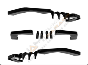 Honda Civic FC5 6 Parça Arka Flap (Plastik) Piano Black