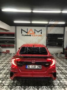 Honda Civic FC5 Arka Cam Vizörü (Plastik) Piano Black