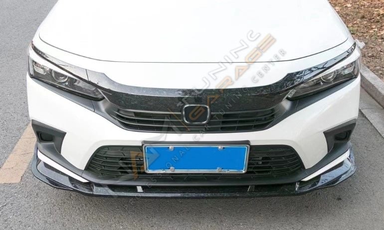 HONDA CIVIC FE1 2022 IÇIN UYUMLU PIANO BLACK ÖN LIP (PARLAK SIYAH-3 PARÇA)