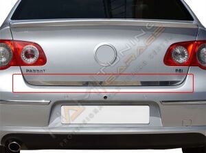 VW Passat B6 Krom Bagaj Alt Çıta 2005-2011 Paslanmaz Çelik