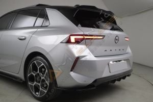 Opel Astra L Arka Difüzör Parlak Siyah 2022+