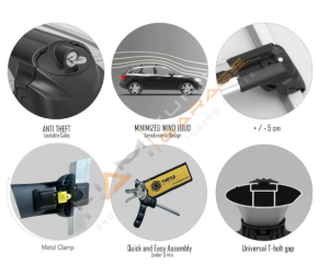 Audi A4 Allroad (b8) 2008-2015 Turtle Air1 Ara Atkı Portbagaj Taşıyıcı