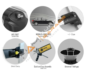 Audi A4 Allroad (b9) 2016-2025 Turtle Air1 Ara Atkı Portbagaj Taşıyıcı