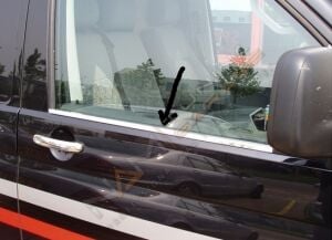 Vw T5 Transporter Krom Cam Çıtası 2003-2015 Paslanmaz Çelik