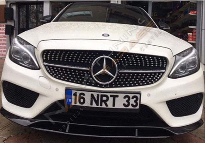 Mercedes W205 C180 Ön Ek 2 Parça Ön Ek (Plastik)