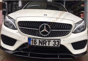 Mercedes W205 C180 Ön Ek 2 Parça Ön Ek (Plastik)