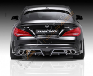 Mercedes W117 CLA Serisi AMG Piecha Arka Tampon Difüzör 2013-2018 Boyasız