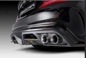 Mercedes W117 CLA Serisi AMG Piecha Arka Tampon Difüzör 2013-2018 Boyasız