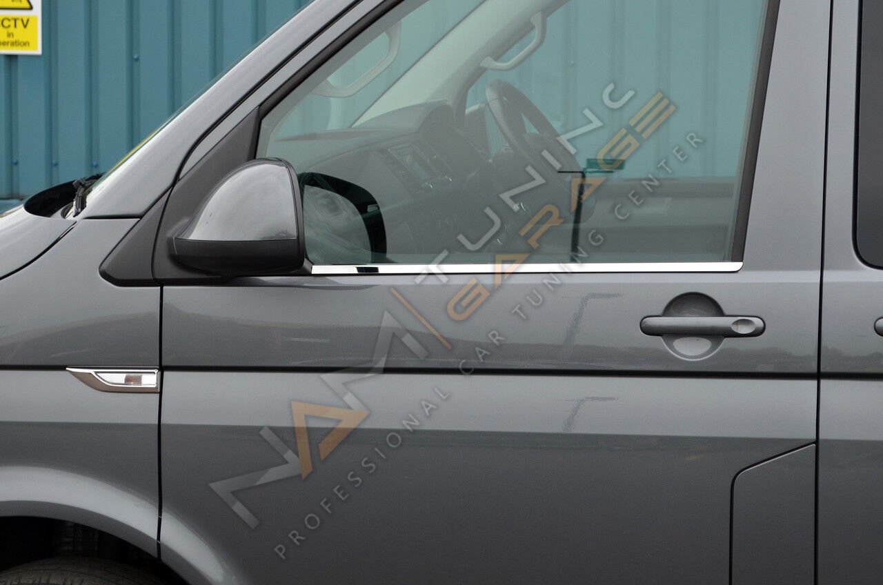VW T6 Transporter Krom Cam Çıtası 2015- Paslanmaz Çelik