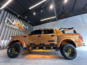 Ford Ranger Yan Kapı Kaplama Seti Geniş Model Kapı Koruma 6 parça
