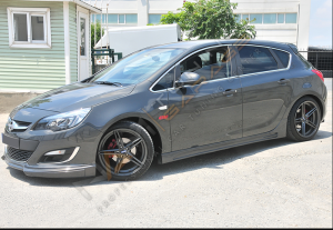 Opel Astra J Kanallı Yan Ek Marşpiyel Sport Model 2009-2020