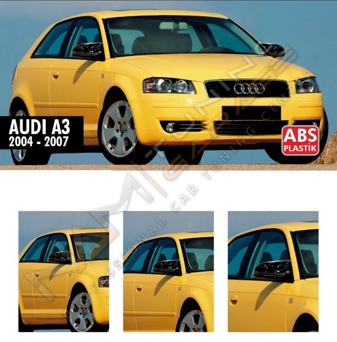 Audi A3 8P Batman Yarasa Ayna Kapağı Piano Black / 2003-2007