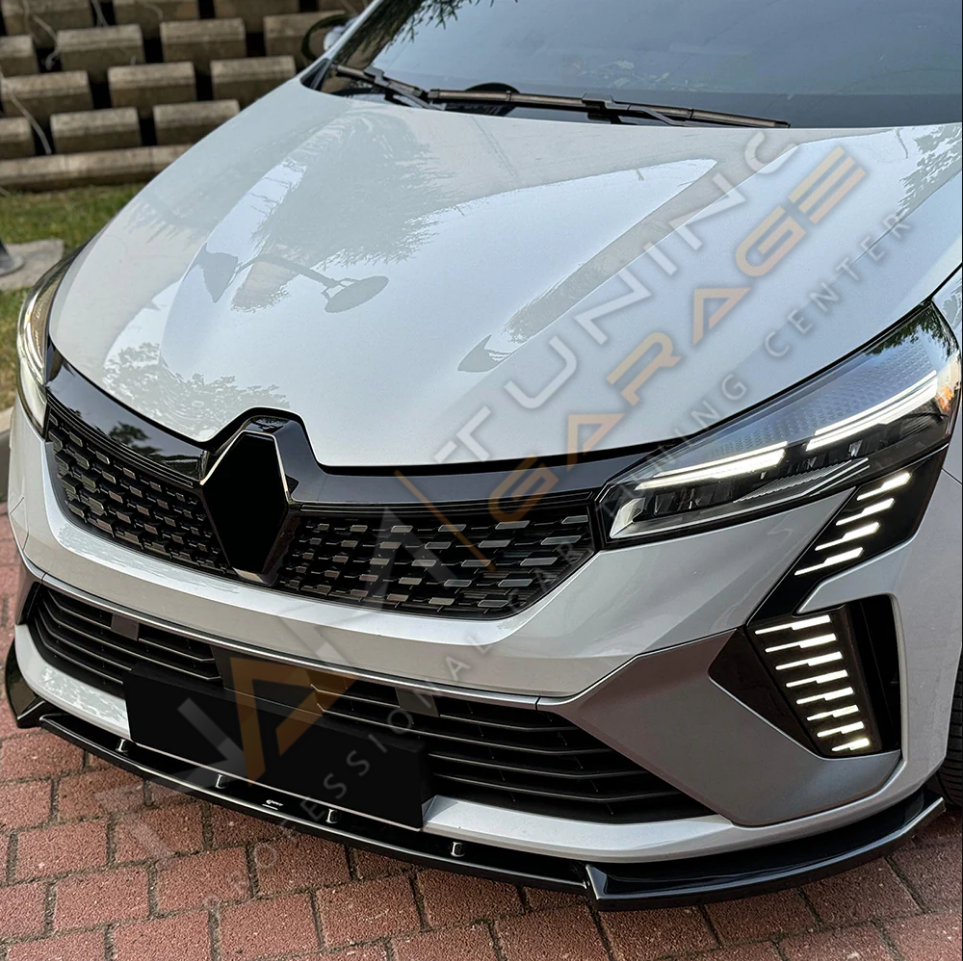 Renault Clio 5 Makyajlı Kasa Ön Lip Parlak Siyah 2024+