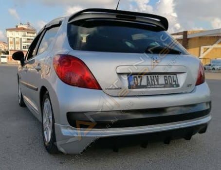 Peugeot 207 Arka Ek (Plastik) Parlak Siyah
