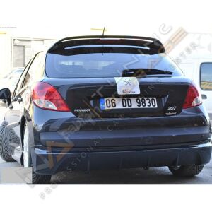 Peugeot 207 Arka Ek (Plastik) Parlak Siyah