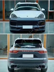 PORSCHE CAYENNE 92A (958.1) 2011-2014 UYUMLU 2024- (9YB) DÖNÜŞÜM SETİ (ÖN TURBO GT & ARKA SD DIZAYN)