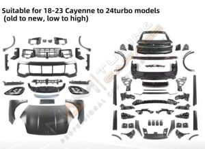 PORSCHE CAYENNE 92A (958.1) 2011-2014 UYUMLU 2024- (9YB) DÖNÜŞÜM SETİ (ÖN-ARKA SD DIZAYN)
