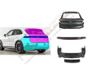 PORSCHE CAYENNE 92A (958.1) 2011-2014 UYUMLU 2024- (9YB) DÖNÜŞÜM SETİ (ÖN-ARKA SD DIZAYN)