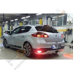 Renault Megane 3 RS Egzoz Görünümlü Difüzör 4 Kapı 2008-2016