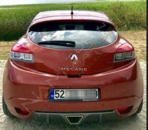 Renault Megane 3 RS Egzoz Görünümlü Difüzör 2 Kapı Coupe 2008-2012