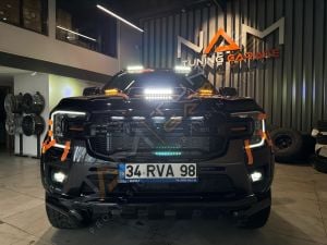 Yeni Ford Ranger Kaput Üstü Ledli Scoop Kaput Plastiği 2023 2024