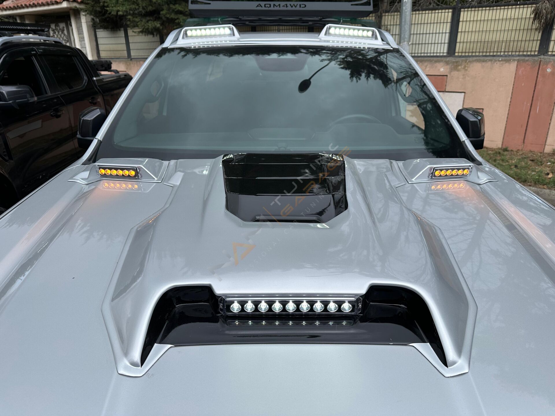 Yeni Ford Ranger Kaput Üstü Ledli Scoop Kaput Plastiği 2023 2024