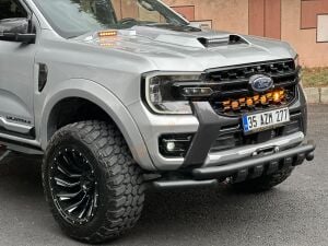 Yeni Ford Ranger Kaput Üstü Ledli Scoop Kaput Plastiği 2023 2024
