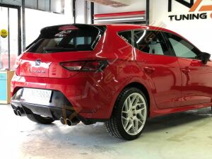 Seat Leon Mk3 Style Düz Difüzör Çıkışsız 2012-2016 Parlak Siyah